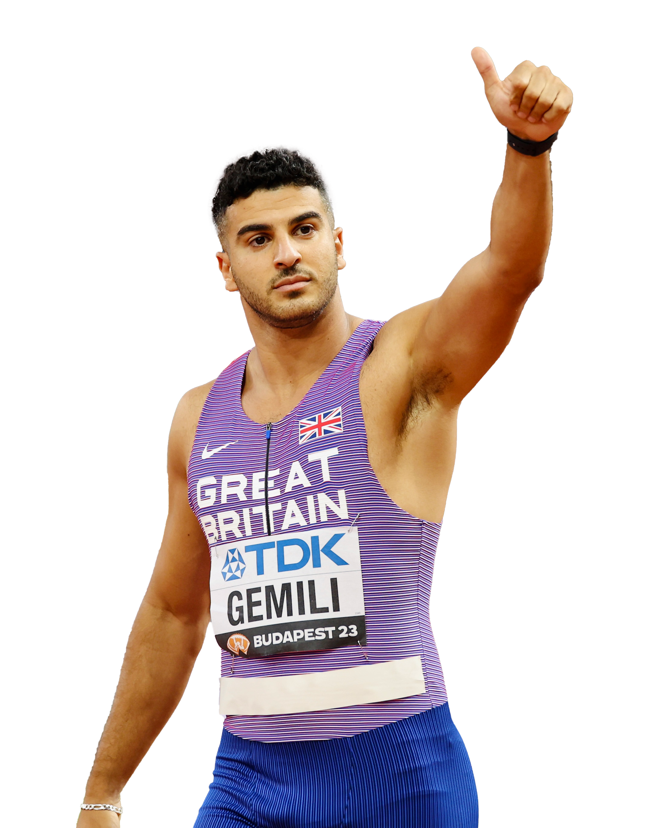 adam gemili pointing